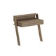 image 3 of Cowork Modern Desk Dark Oak Wall Mounted With Drawer 94cm Wide Brown