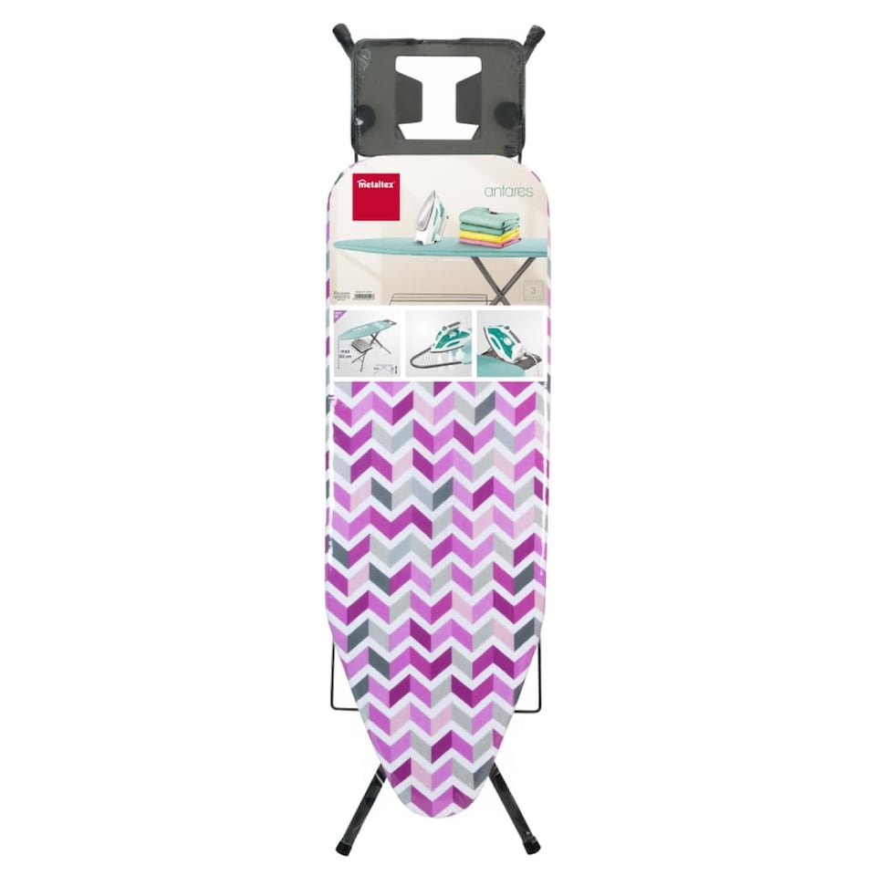 image 1 of Metaltex Antares Ironing Board - Zig-Zag