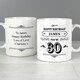 image 5 of Personalised Birthday Vintage Typography Mug White