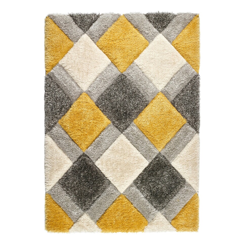 image 1 of Origins 3D GEO Shaggy Ochre (Yellow) 60x110