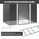 image 3 of Outsunny 7 x 4ft Outdoor Garden Storage Shed for Backyard Patio Black