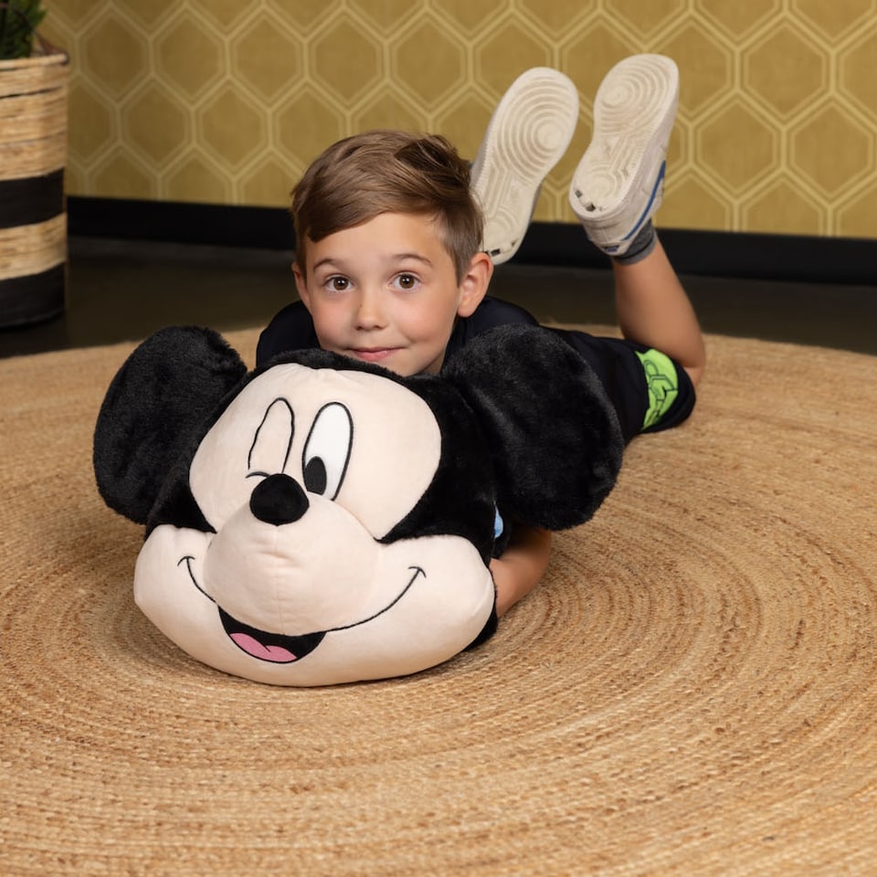 image 1 of Mickey Mouse Cosy Plush Hand Warmer Cushion