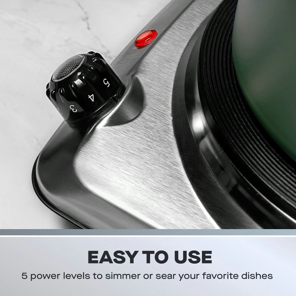 image 1 of Daewoo Single Hot Plate Countertop Electric Cooking Hob Portable Cooker 1500W