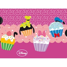 Disney Cupcake Mickey Mouse Party Table Cover - Multicoloured - One Size