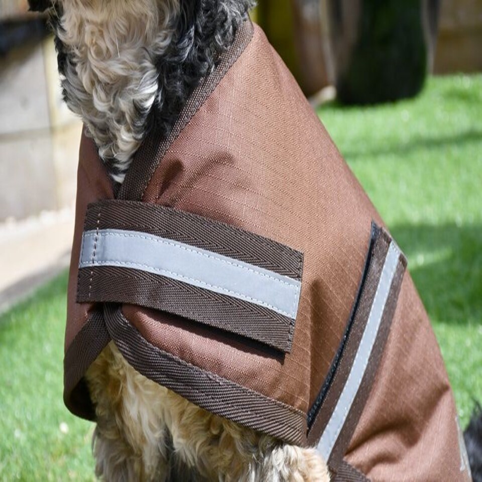 image 1 of Rhinegold Waterproof Dog Coat Brown | XXXL