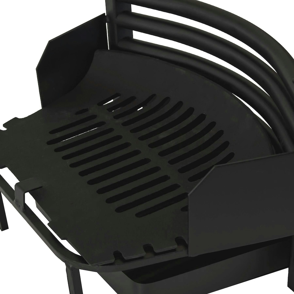 image 1 of Fire Vida Laxton Front Grate Solid Fuel Coal Wood Log Burner Fireside Fireplace Accessory, Black