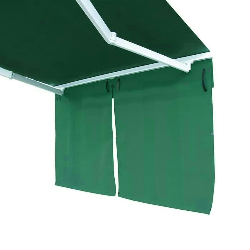 image 1 of Primrose 4m Dropdown Green and White Awning Valance 1m Drop Green | Green and White Stripe