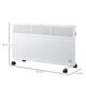 image 3 of HOMCOM Convector Radiator Heater w/ Adjustable Thermostat  Safety Cut-Off, Black