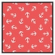 image 2 of Anchors on red background (Picutre Frame) Brown | Oak | M