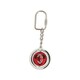image 1 of AC Milan Crest Keyring - Black/Red/White - One Size