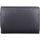 image 4 of London Leathergoods Womens Tri Fold Money Holder Magnetic Flap Purse Wallet | Blue | Navy