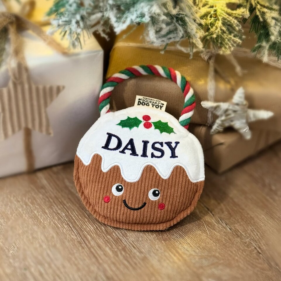 image 1 of Pre-personalised Christmas Dog Toy Gift - Over 80 Titles - Daisy