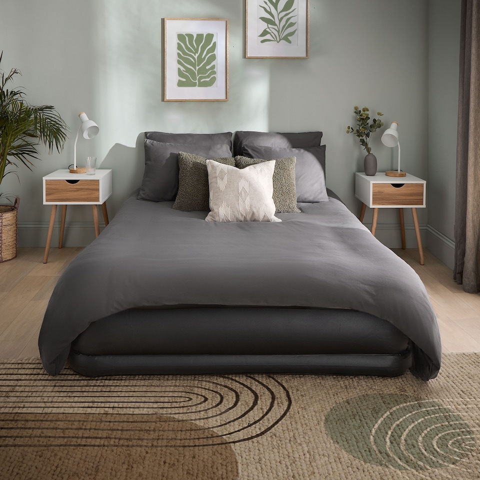image 1 of Silentnight Deep Sleep Ultimate High-Rise Airbed, Black | Black | King