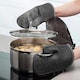 image 3 of Zeal Steam Stop™ Waterproof Silicone Double Oven Glove Black | Black