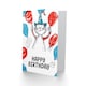 image 2 of Cat Lover Balloons Hat Book Drawing Kids Child Kids Birthday Card