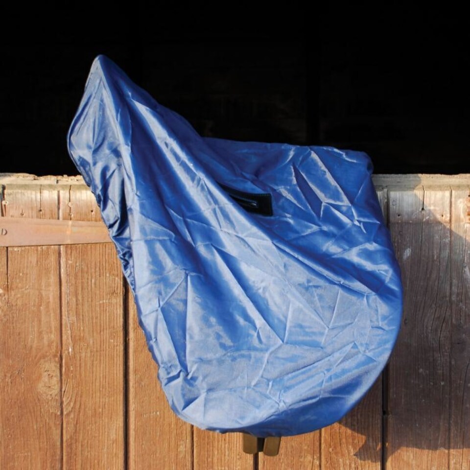 image 1 of Rhinegold Waterproof Ride On Saddle Cover Black | Size: One Size
Colour: Black