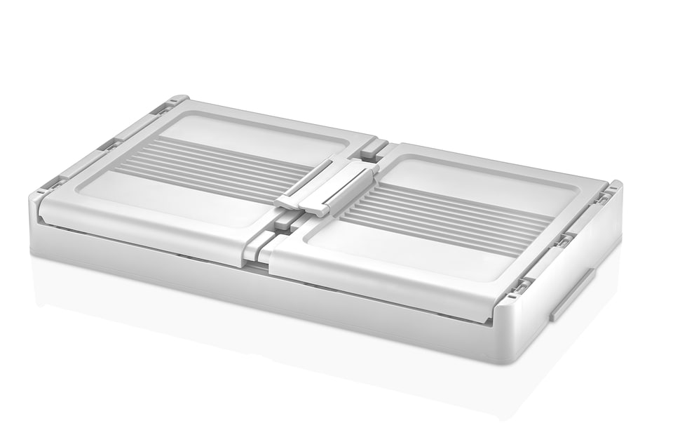 image 1 of Collapsible Closet Organizers with Foldable Plastic Storage Boxes
