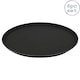 image 1 of Argon Tableware Round Non-Slip Serving Trays - 35cm - Black - Pack of 6 | Black | Black