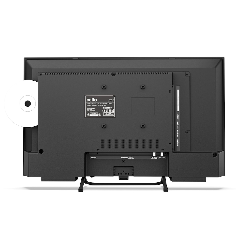 image 1 of Cello 24 inch Smart Samsung Plus 12-Volt Traveller TV with Pitch Perfect Speakers | Black | Black | 24" | 1