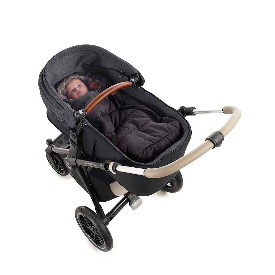 image 1 of Jane Evolute Universal Footmuff for Carrycots, Infant Car Seats, and Pushchairs Black | Cold Black