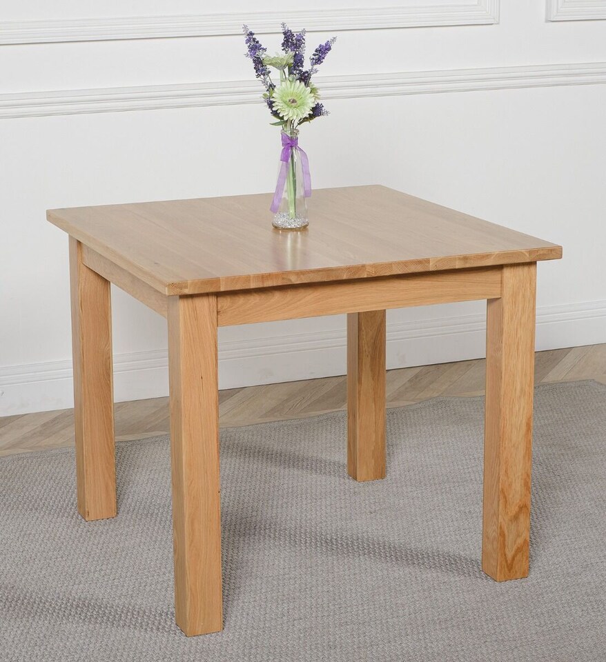 image 1 of Oslo 90cm Small Square Dining Table | Brown | Light Oak