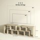 image 3 of HOMCOM TV Unit for TVs up to 75 Inches, Free Combination TV Stand, Grey