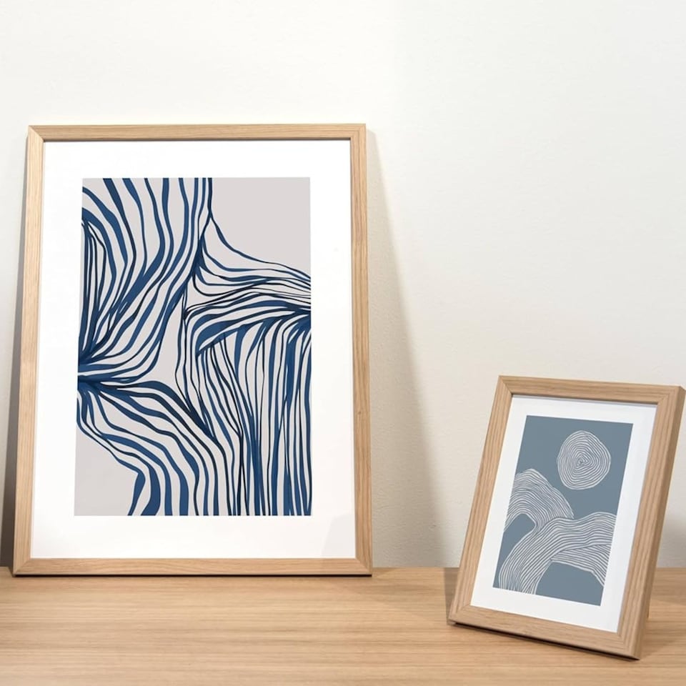 image 1 of Accent by Nielsen Scandic Wooden Picture Frame - Real Glass - Oak Finish - A2 (42x59.4cm)