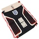 image 2 of England FA Flash Drawstring Bag - Black/White/Red - One Size Black | One Size