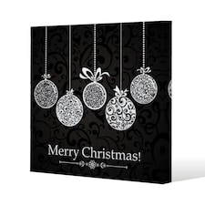 Vintage christmas balls (canvas) 120x 120 x 4cm