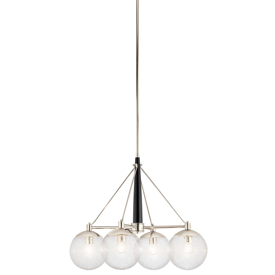 image 1 of Kichler Marilyn 4 Light Chandelier Polished Nickel
