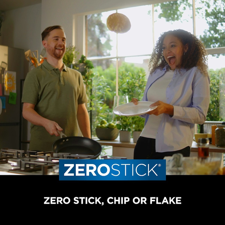 image 1 of Ninja ZEROSTICK Essentials 18cm Saucepan with Lid C10218UK | Black | Black | 1