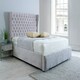 image 1 of Salva Plush Small Double Bed Frame - Silver