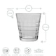 image 3 of Duralex Prisme Drinking Glasses - 220ml Tumblers for Water, Juice - Clear - Pack of 6 Clear