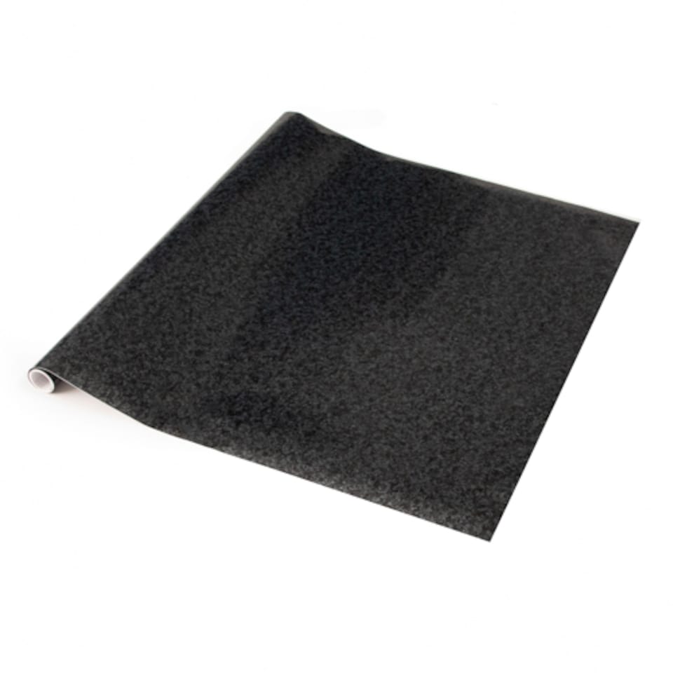 image 1 of Sticky Back Plastic Granite Black Stone Effect Kitchen Self-adhesive Vinyl Wrap for Cupboards, Doors and Worktops 67.5cm x 3m - d-c-fix