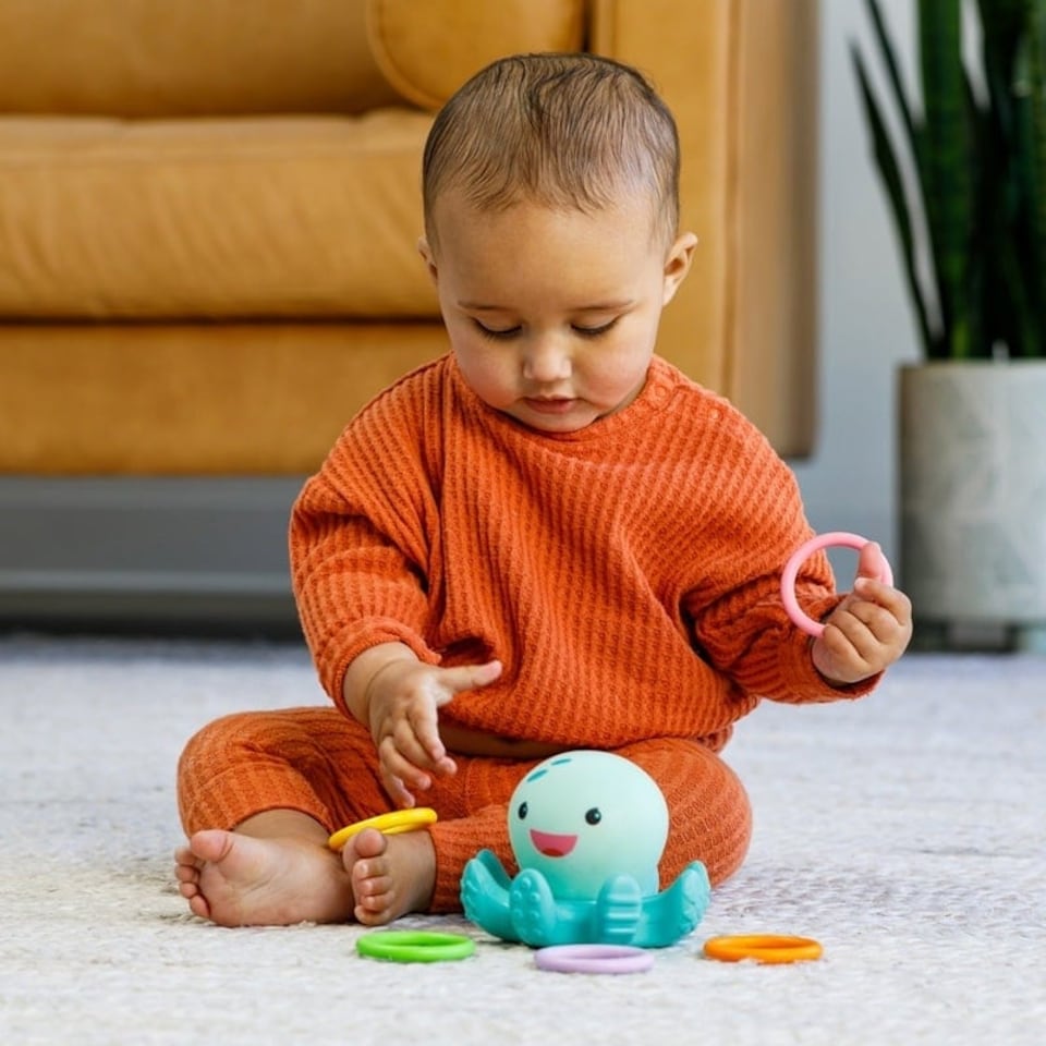 image 1 of Infantino Light Up Octopus Ring Catcher