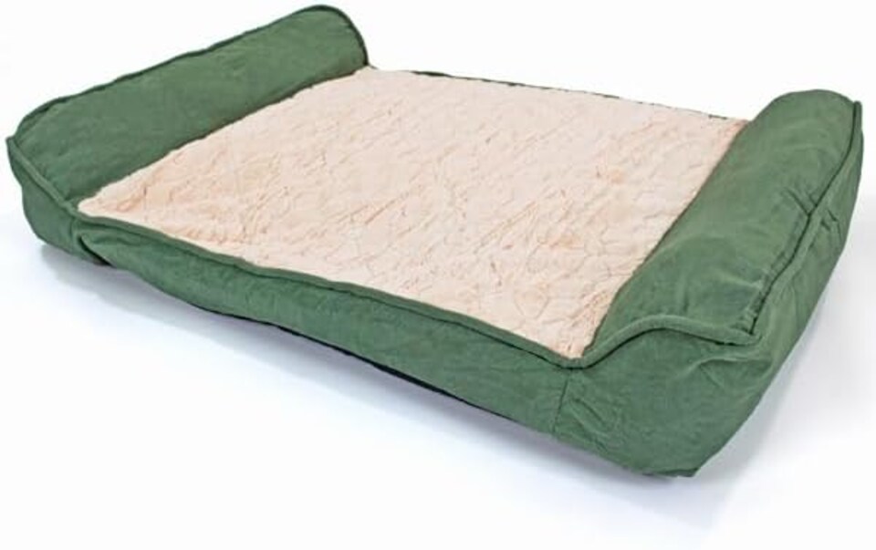 image 1 of Actiaspet - Deluxe Orthopaedic Dog Sofa Bed (Green, X Large)