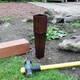 image 2 of 75mm x 75mm (3" x 3") Metal Garden Fence Post Holder & Spike