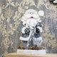 image 6 of 32Cm Grey Santa Christmas Tabletop Figures Glitter Foam Showpiece Decorations