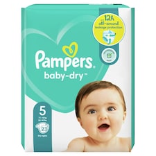 Pampers Size 5, 23's PM £6.99 x 4