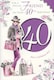 image 1 of Special Friend 40th Birthday Card 'For A Special Friend On Your 40th Birthday'
