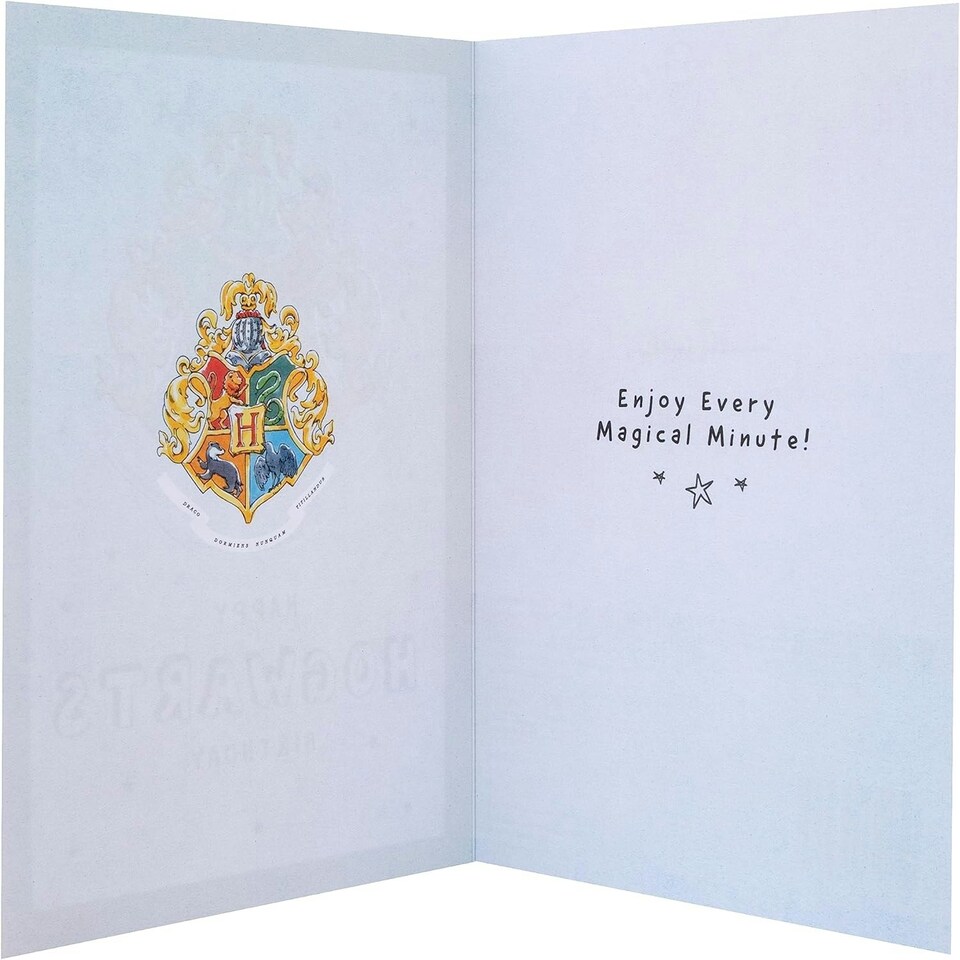 image 1 of Harry Potter Hogwarts House Crest Design Birthday Card