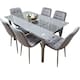 image 1 of Dining Table Set with 6 Chairs Dining Room, and Kitchen table set of 6 Clear