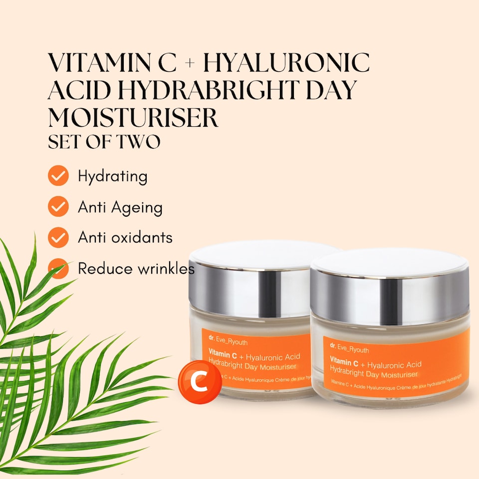 image 1 of Dr. Eve_Ryouth 2 X Vitamin C + Hyaluronic Acid Hydrabright Day Moisturiser 50ml