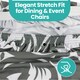 image 8 of High-Back Printed Chair Covers, Spandex Stretch Protective Slipcovers