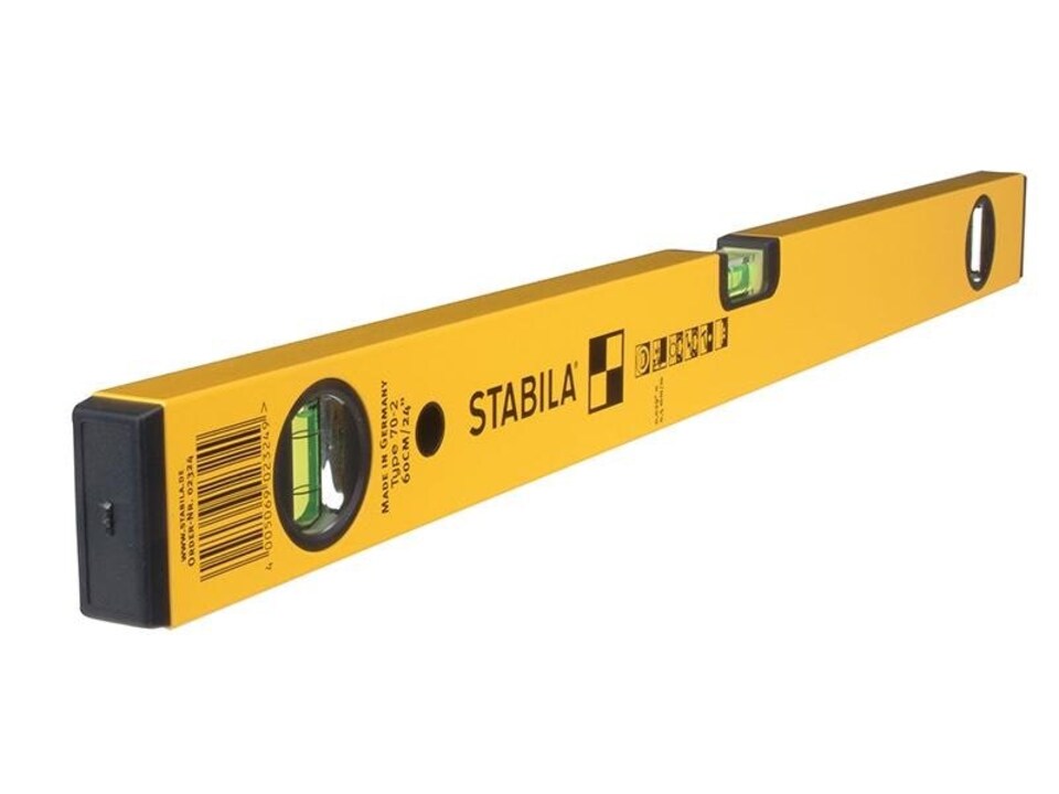 Stabila 70-2-180 Double Plumb Spirit Level 3 Vial 180Cm