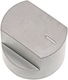 image 3 of SPARES2GO Control Knob Switch & Shaft compatible with Stoves 61EDO 61EHDO BL ST WH Oven Cooker Hob (Silver)