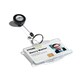 image 2 of Durable Secure Retractable Keyring Badge Reel for IDs & Keys | 10 Pack | Black