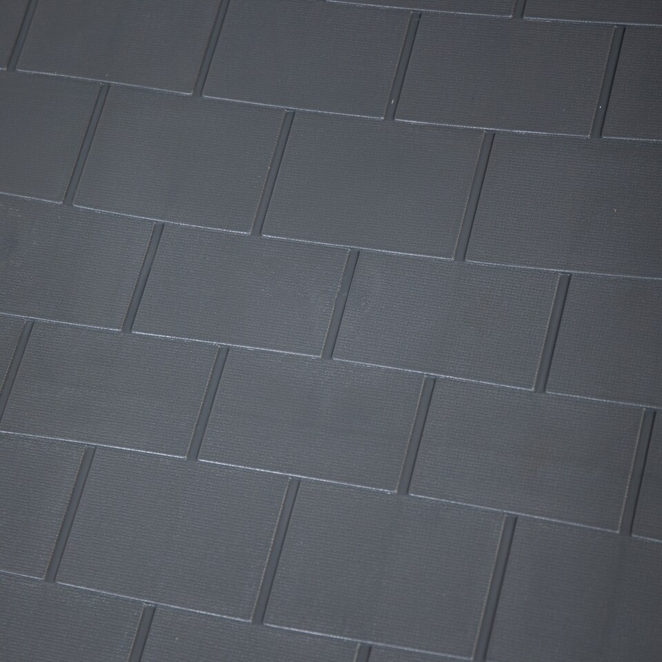 image 1 of 99 x 92cm Samuel Alexander Large Outdoor Plastic Dog House with Raised Bed | Grey | Grey