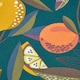 image 4 of Homescapes Cotton Citrus Table Runner