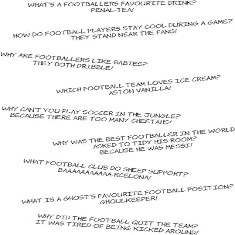 image 1 of Birthday Card For Kids - Football Themed Greeings Card With Football Jokes Inside